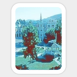 The Town Square Sticker